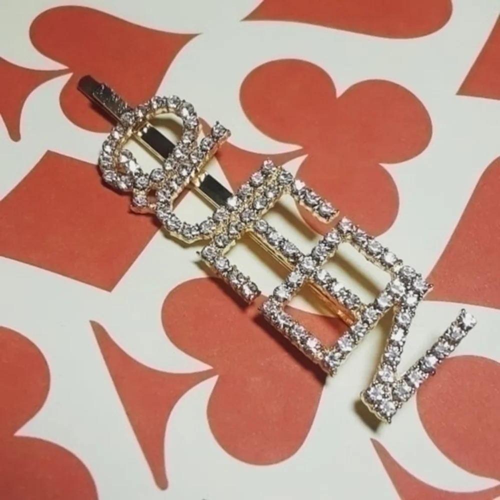 ☄QUEEN CZ ICY HAIR PIN -Gold